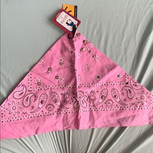 Pink Studded Bandana / Face Mask